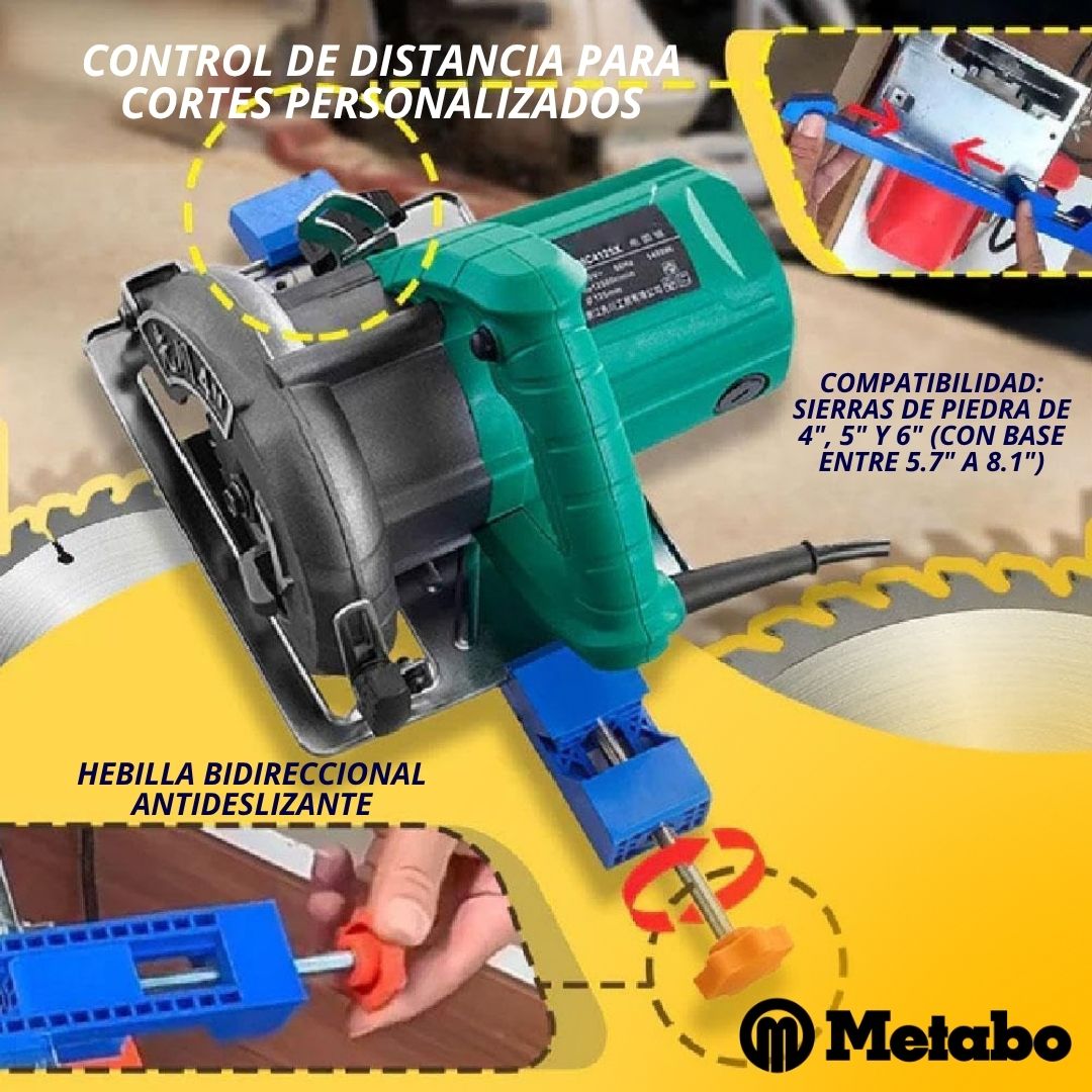 GUÍA DE POSICIONAMIENTO METABO® PARA SIERRA CIRCULAR