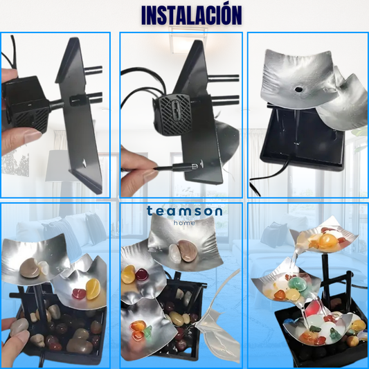 FUENTE DECORATIVA CON PIEDRAS NATURALES | TEAMSON HOME®