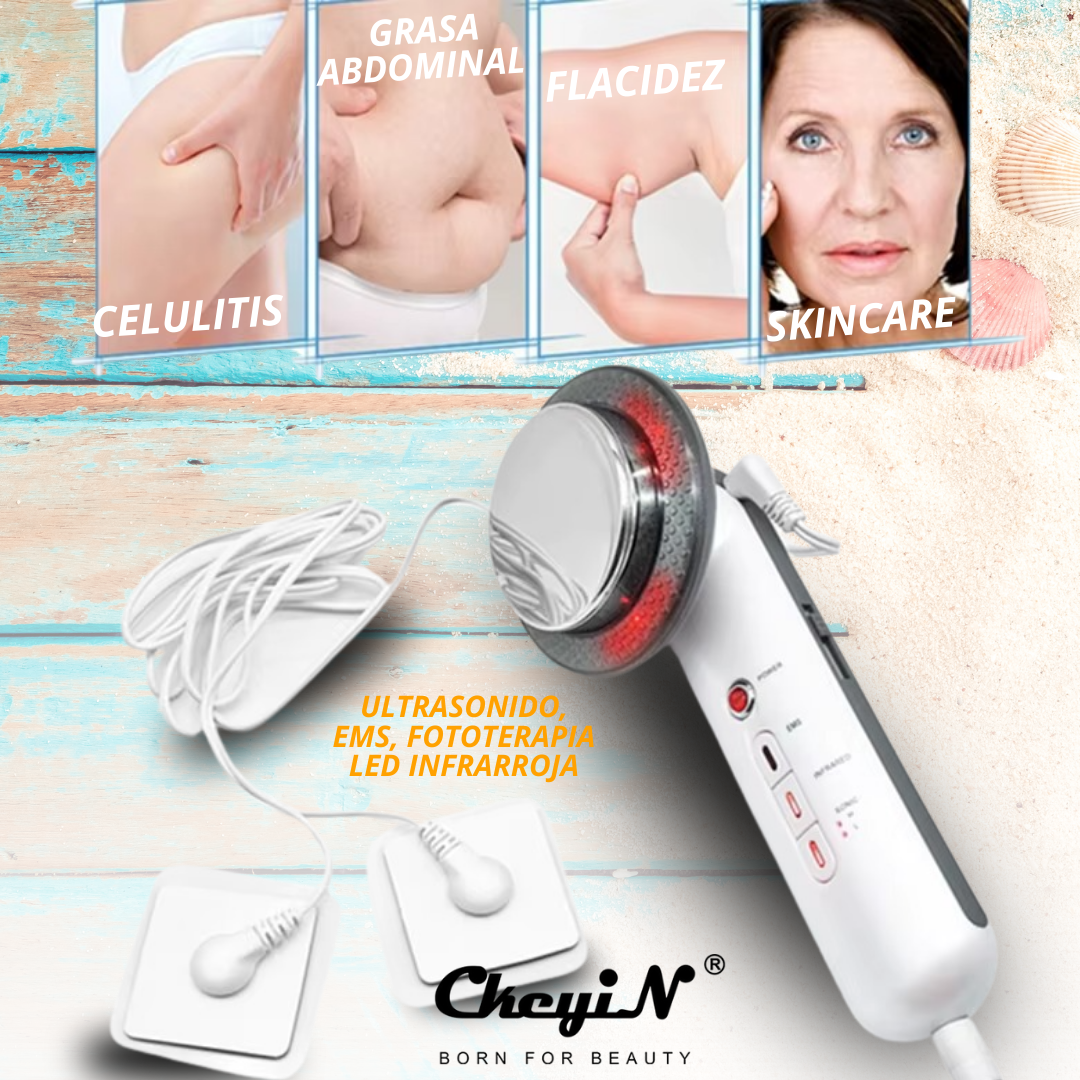 MASAJEADOR FACIAL Y CORPORAL INFRARROJO - ULTRASÓNICO 3 EN 1 | CkeyiN®