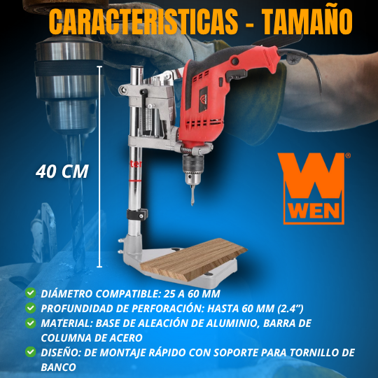 BASE SOPORTE UNIVERSAL PARA TALADRO | WEN®