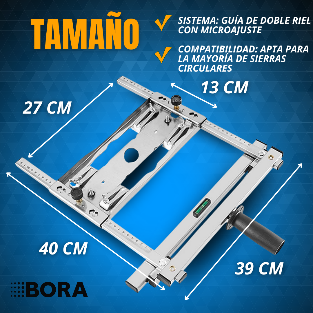 GUÍA DE CORTE AJUSTABLE PARA SIERRA CIRCULAR | BORA®
