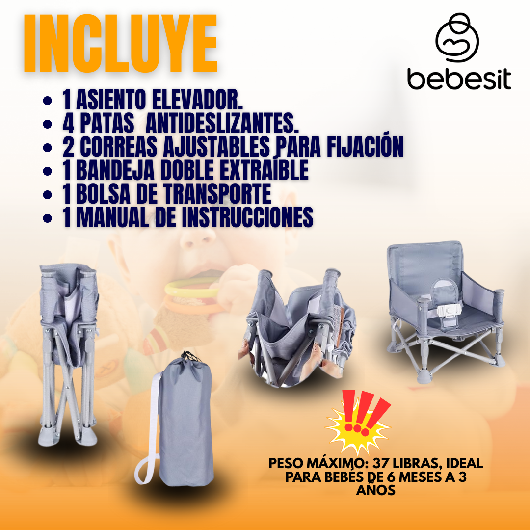 SILLA PLEGABLE PARA BEBES | BEBESIT®