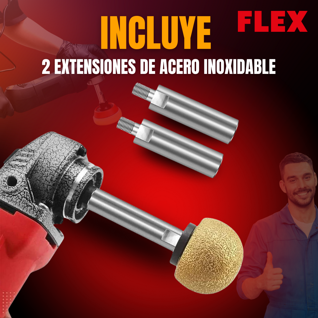 EXTENSIÓN DE EJE PARA PULIDORA ANGULAR | FLEX®