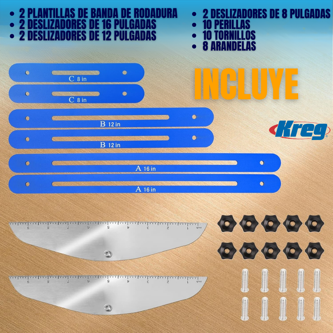MEDIDOR DE BANDA Y HUELLA DE ESCALERA | KREG®