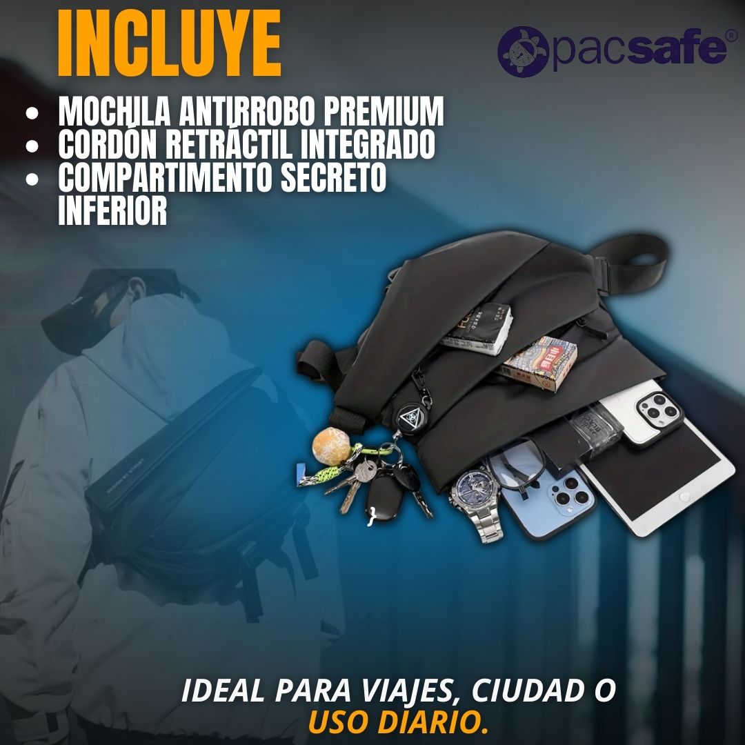 BOLSO ANTIRROBO PREMIUM |PACSAFE®|
