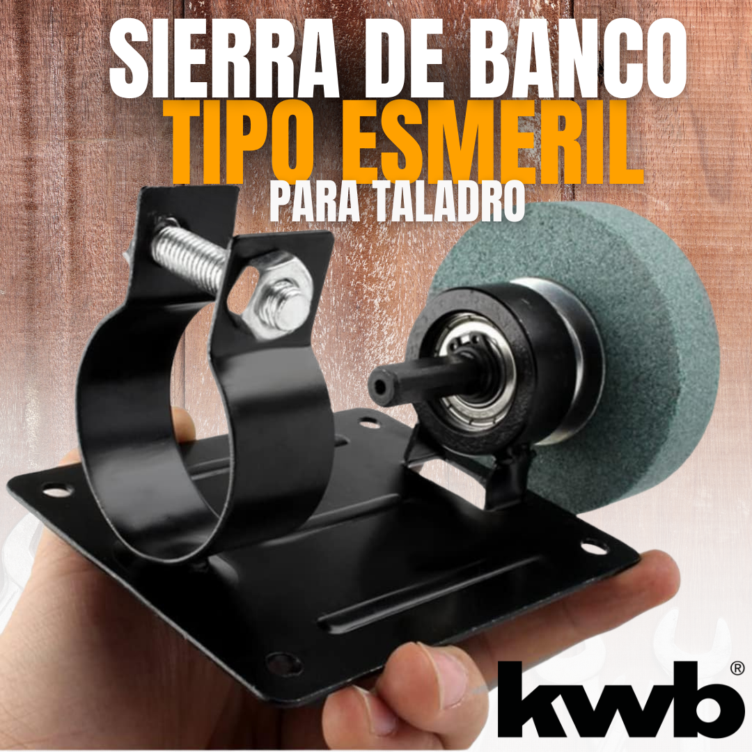 SIERRA DE BANCO TIPO ESMERIL KWB® PARA TALADRO