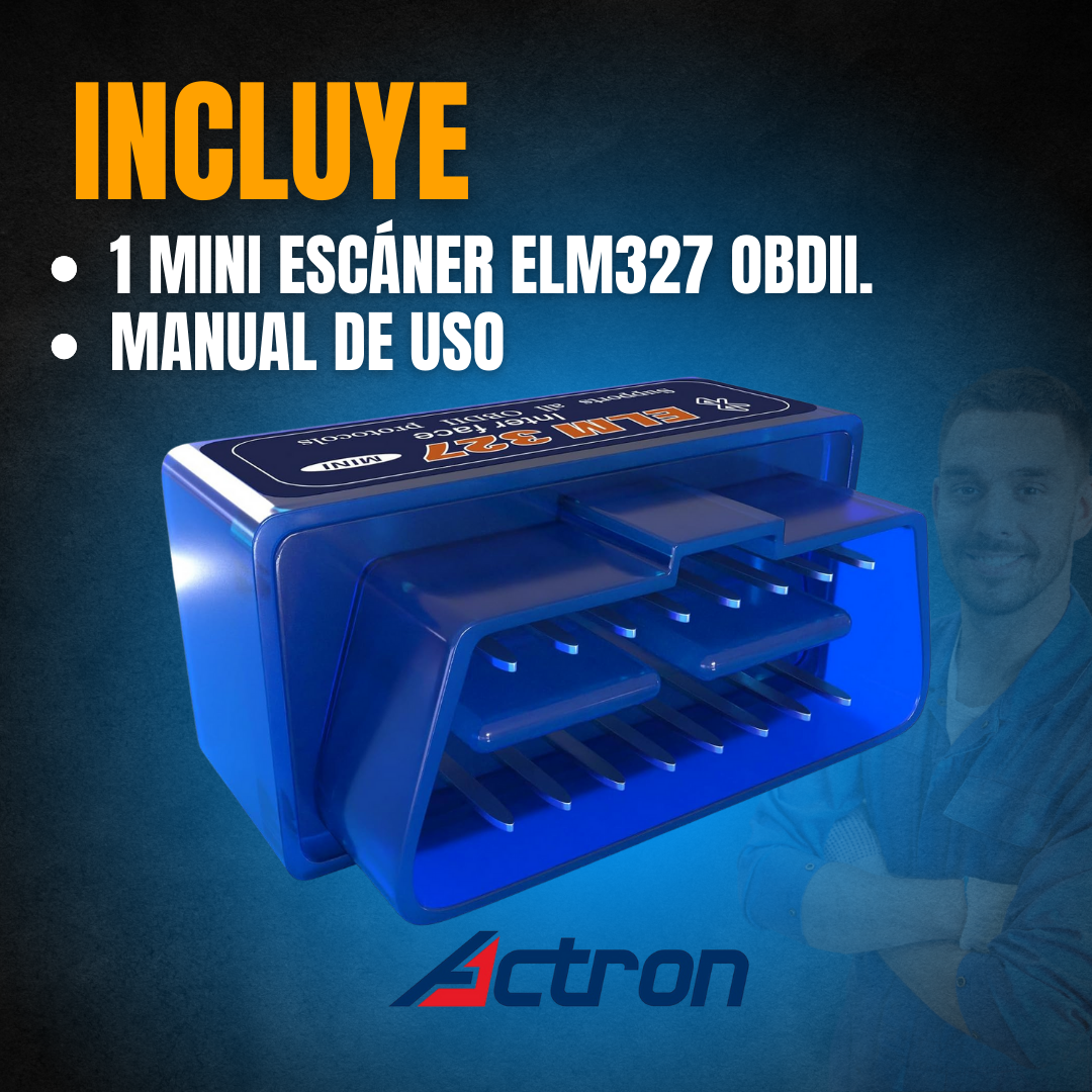 MINI ESCÁNER DIAGNÓSTICO AUTOMÁTICO PARA VEHÍCULOS | ACTRON®