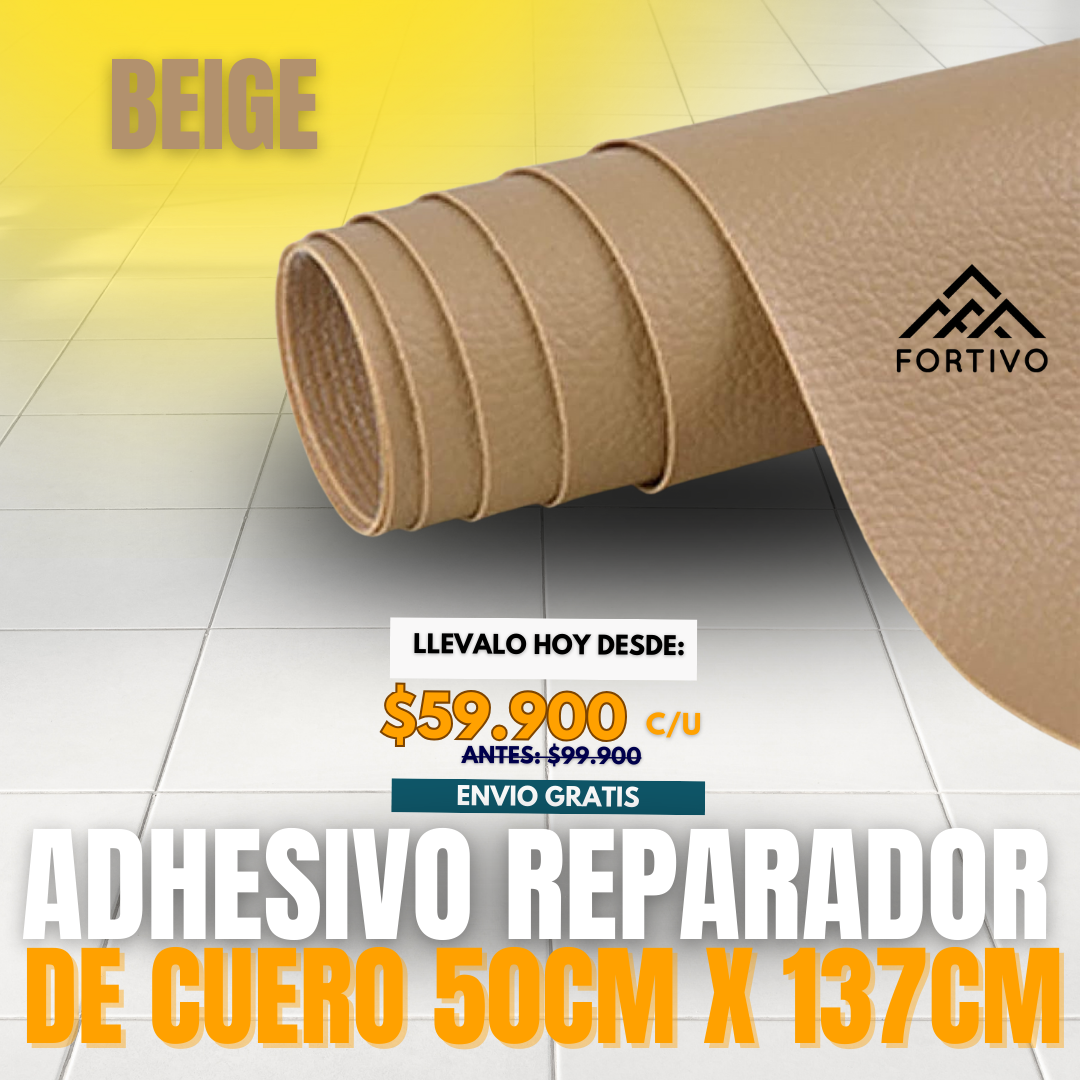 ADHESIVO REPARADOR DE CUERO | 50CM X 137CM | FORTIVO®