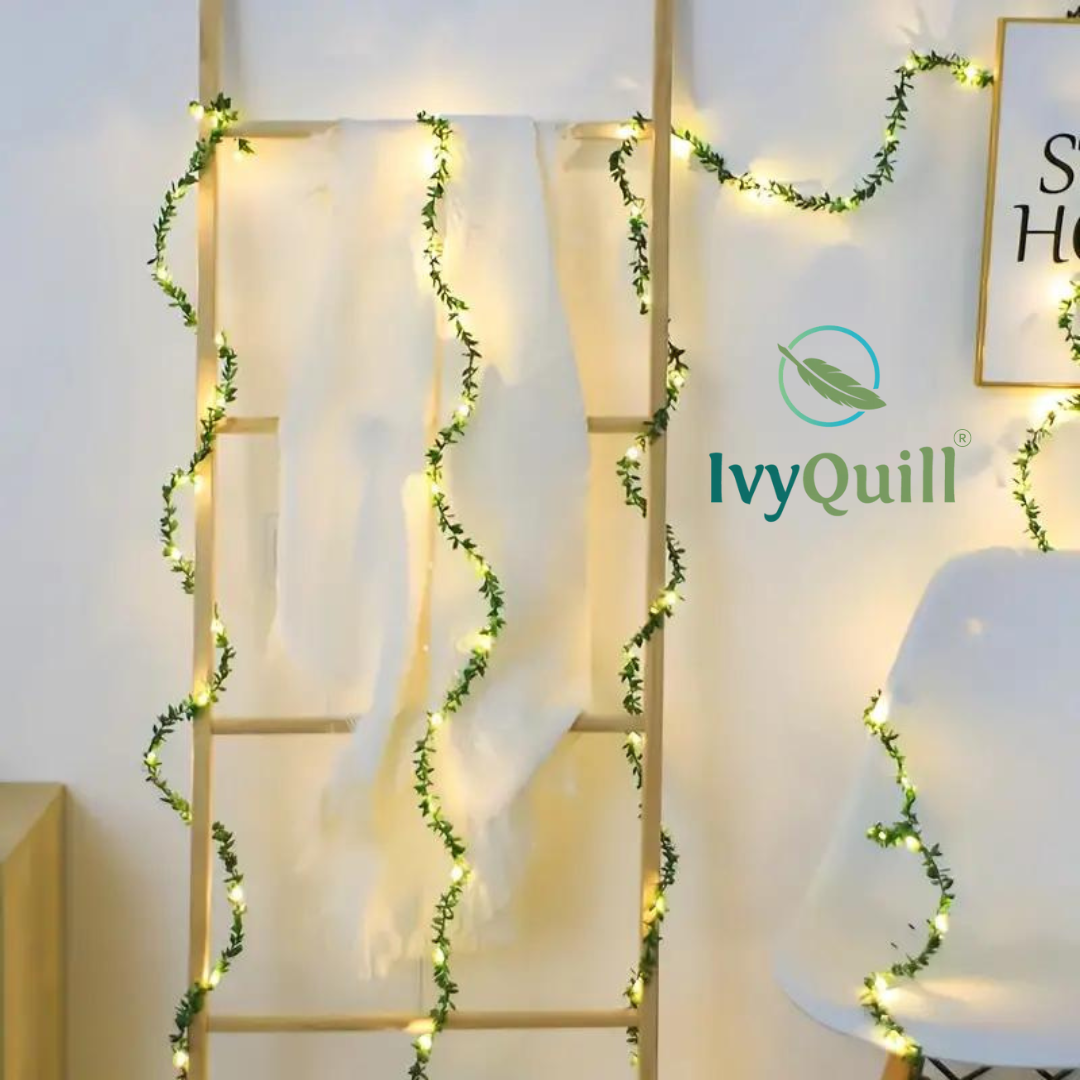 GUIRNALDA NAVIDEÑA LED ENREDADERA HOJAS VERDES IVYQUILL®