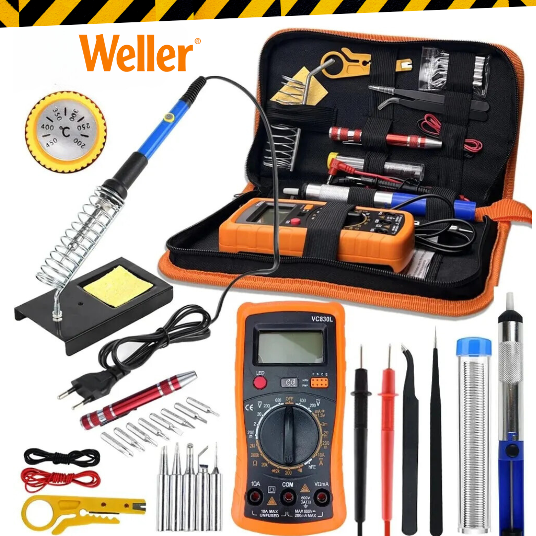 KIT PROFESIONAL DE SOLDADURA ELECTRÓNICA WELLER®