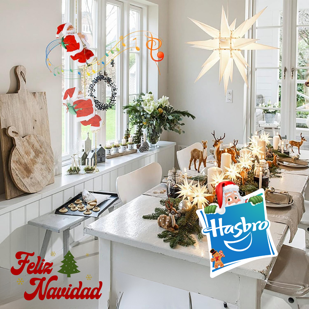 PAPÁ NOEL ESCALADOR CON MÚSICA HASBRO®