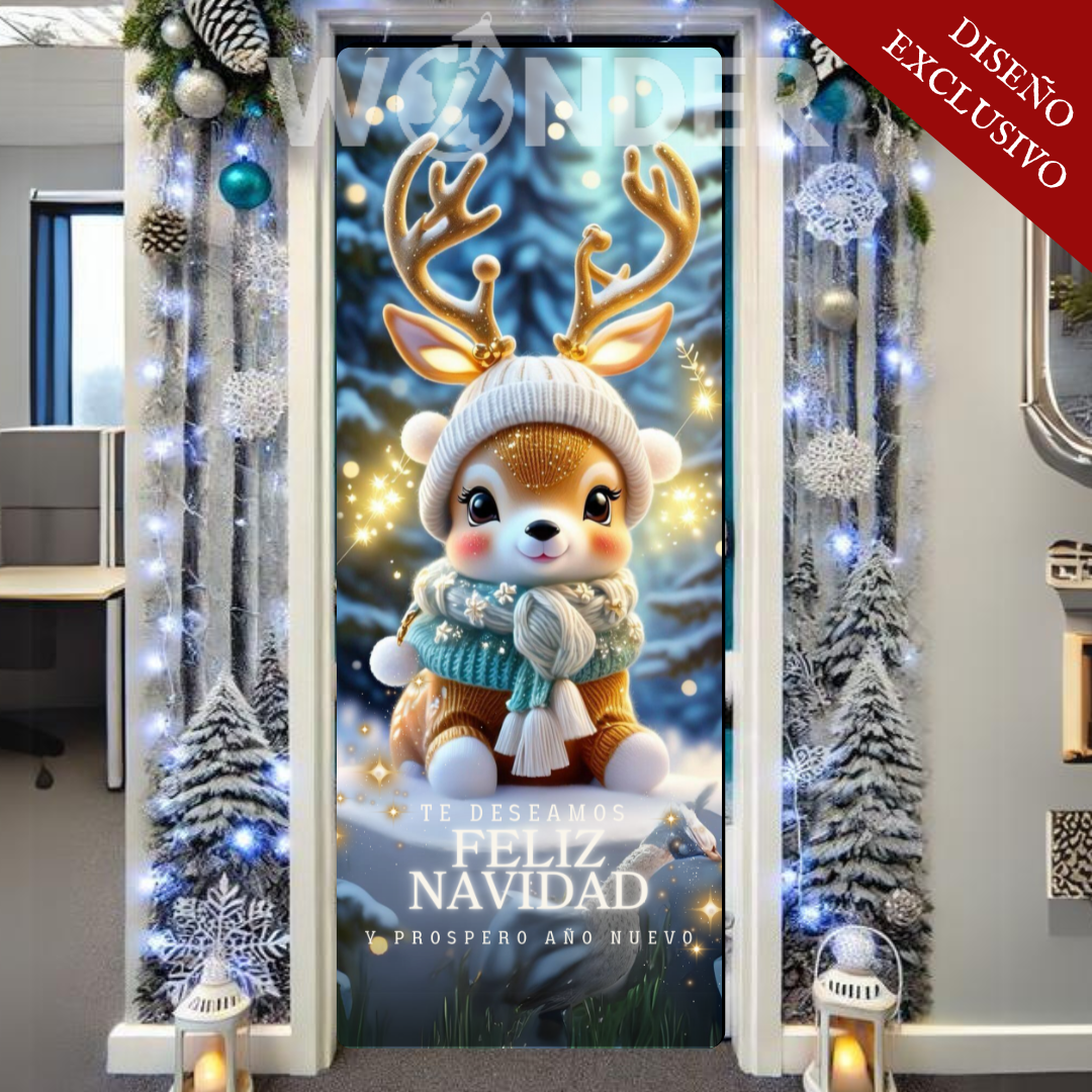 FUNDA NAVIDEÑA PREMIUM® PARA PUERTA