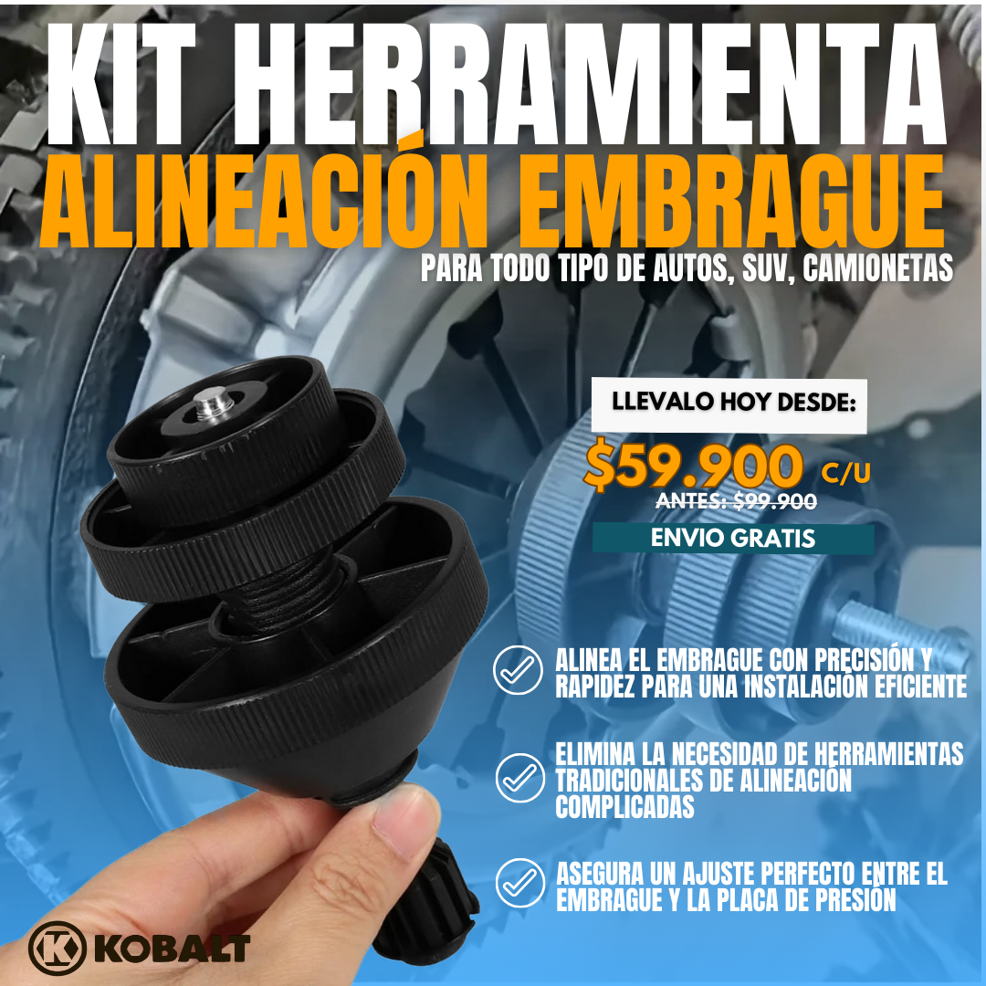 KIT HERRAMIENTA ALINEACIÓN EMBRAGUE | KOBALT®