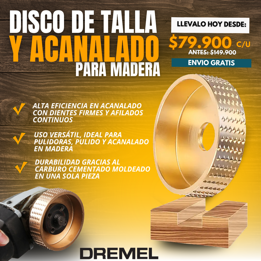DISCO DE TALLA Y ACANALADO PARA MADERA | DREMEL®