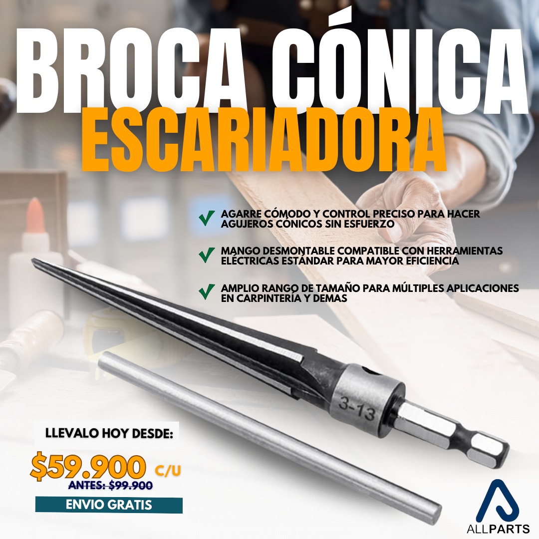 BROCA ESCARIADORA CÓNICA ALLPARTS®