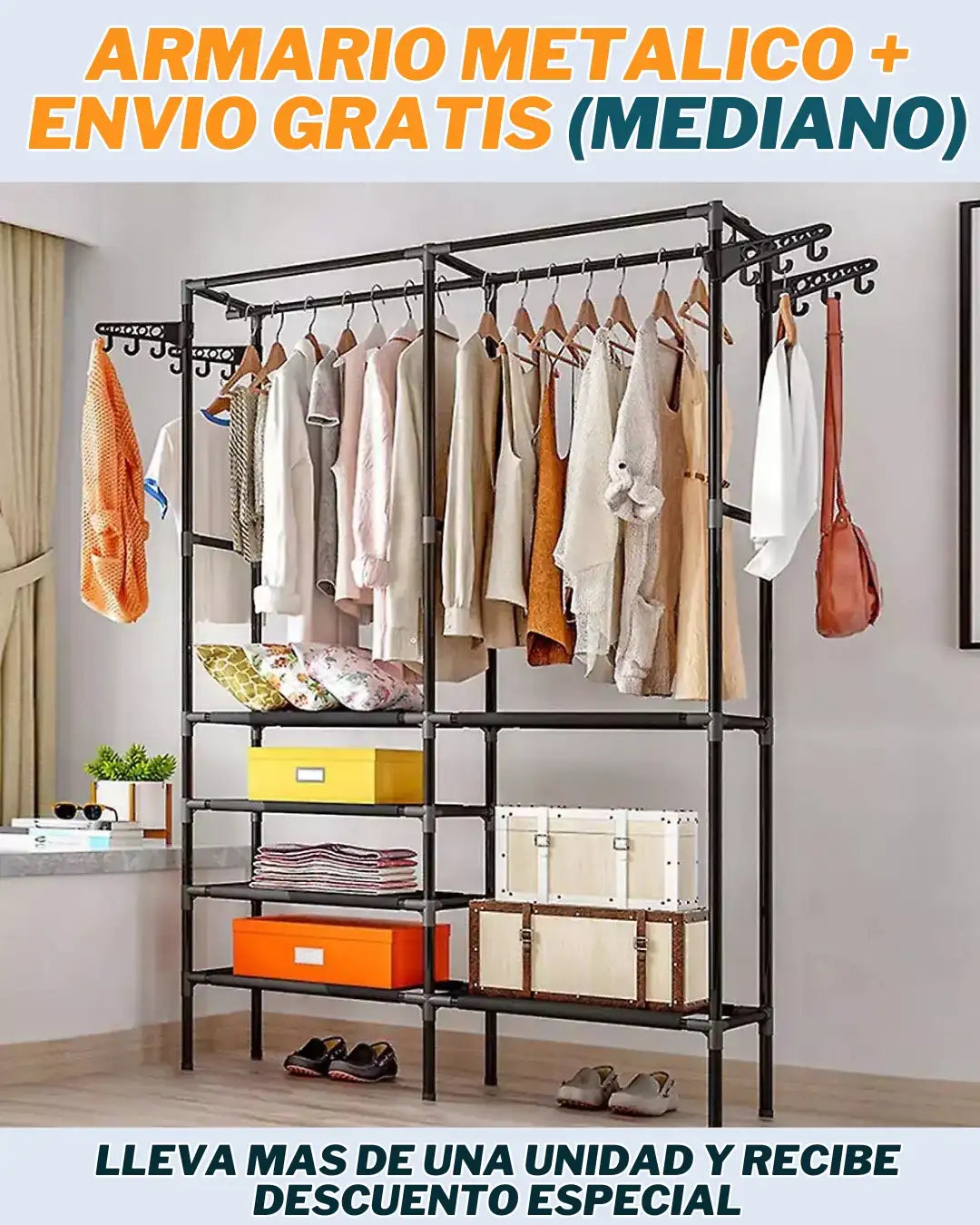 Closet Armario Estante Metalico + ENVIO GRATIS 🚚