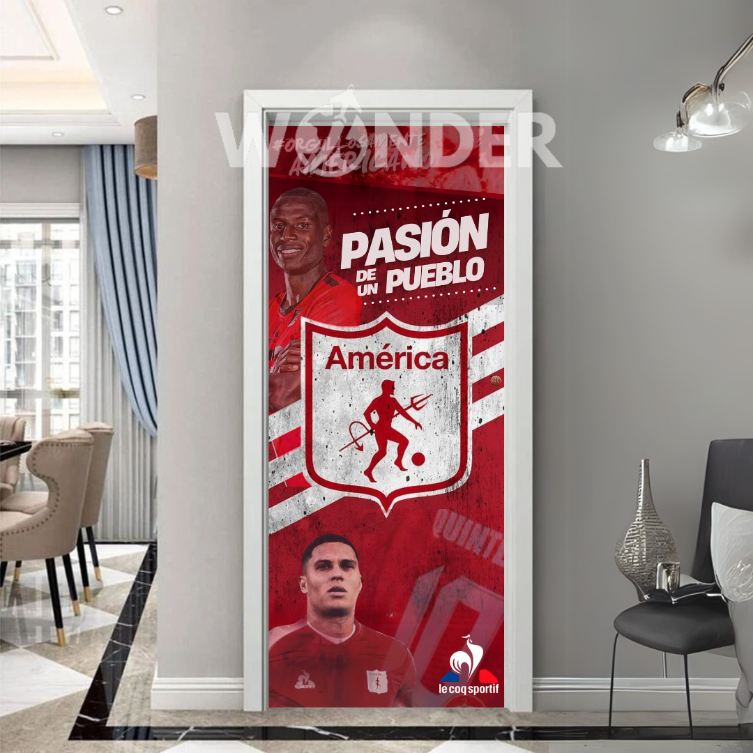 FUNDA DECORATIVA PARA PUERTAS | EQUIPOS DE FUTBOL