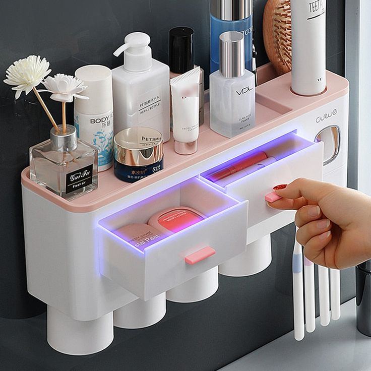ORGANIZADOR Y DISPENSADOR DE CREMA DENTAL