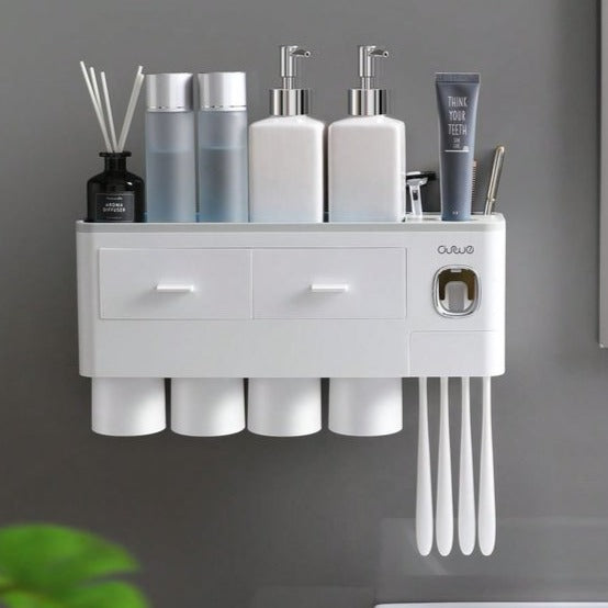 ORGANIZADOR Y DISPENSADOR DE CREMA DENTAL