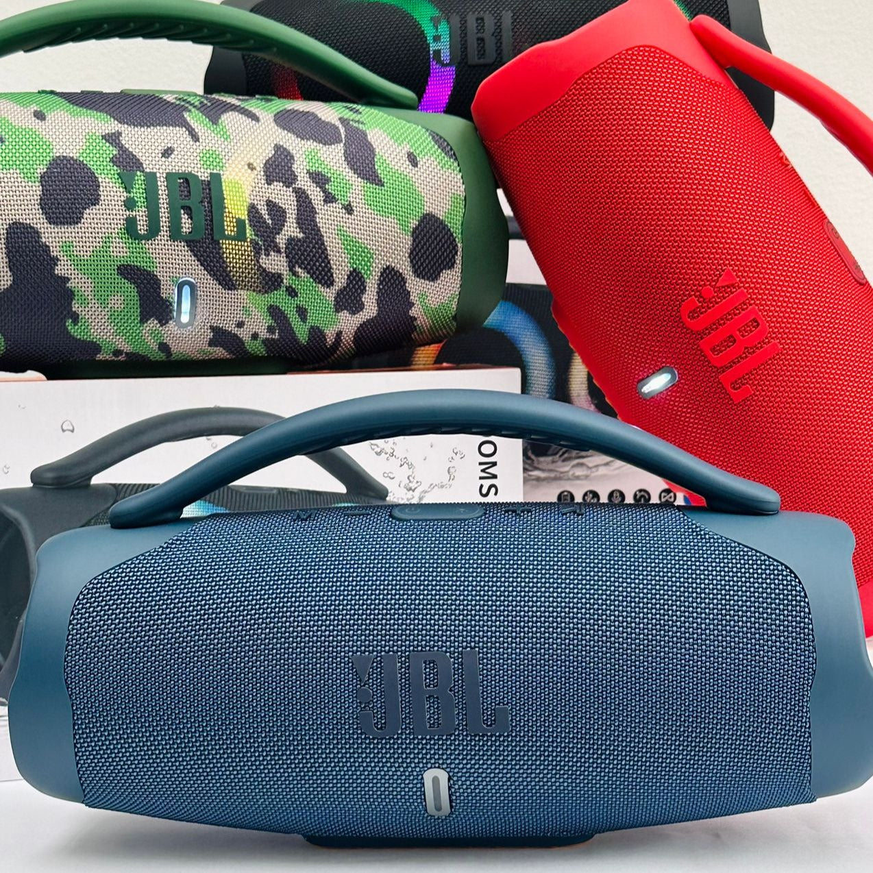 PARLANTE JBL BOOMBOX 3 RGB EXTRA-GRANDE - CALIDAD 1.1