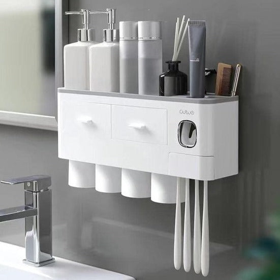 ORGANIZADOR Y DISPENSADOR DE CREMA DENTAL