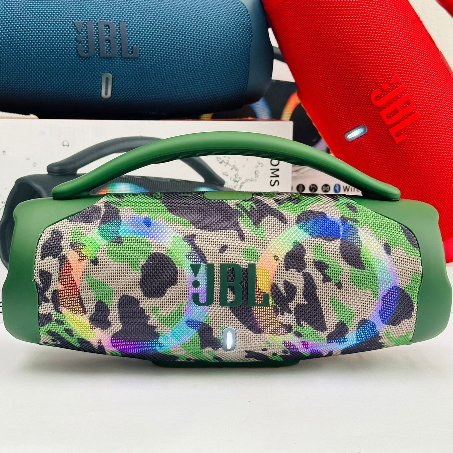 PARLANTE JBL BOOMBOX 3 RGB EXTRA-GRANDE - CALIDAD 1.1