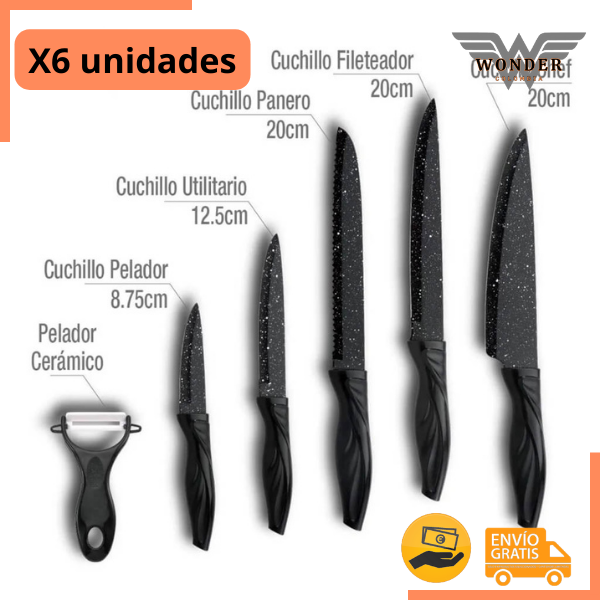 Set De Cuchillos x6