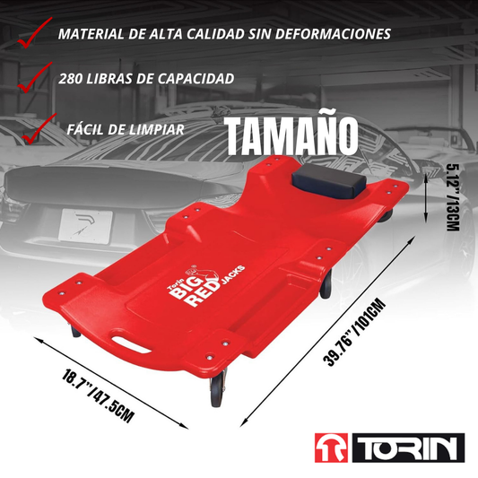 CAMILLA ERGONÓMICA MULTIFUNCIONAL PARA MECÁNICA | TORIN®
