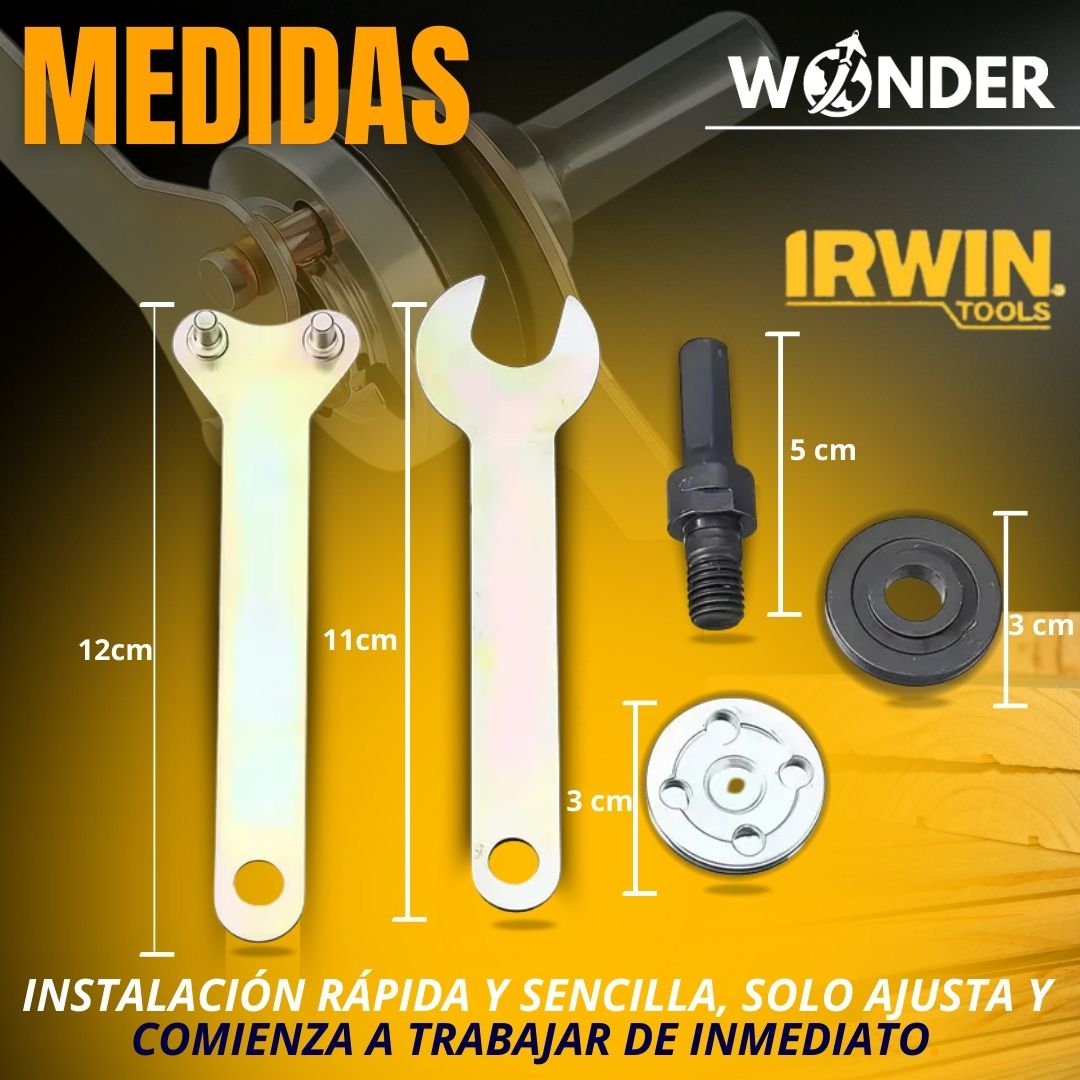 ADAPTADOR DE DISCOS PARA TALADRO |IRWIN TOOLDS®|