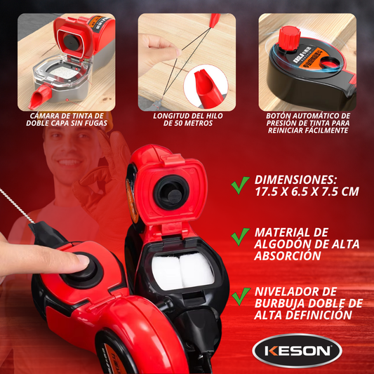 TRAZADOR DE LÍNEAS DE 50 M PROFESIONAL | KESON®