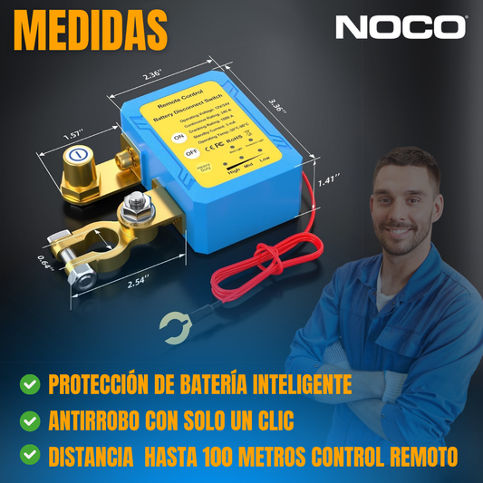 INTERRUPTOR REMOTO INTELIGENTE PARA BATERÍA ANTIRROBO Y PROTECTOR DE BATERÍA | NOCO®
