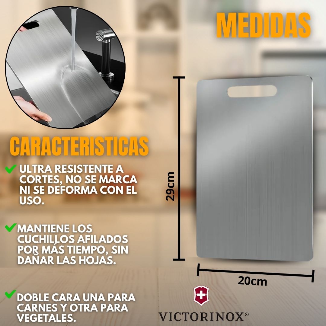 TABLA DE ACERO INOXIDABLE PREMIUM |VICTORINOX®|