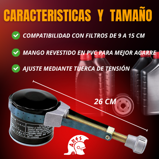 LLAVE DE EXTRACCIÓN PARA FILTRO DE ACEITE |ARES®