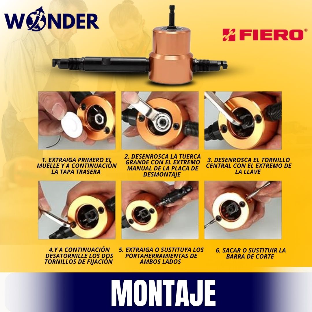 CORTADOR DE LAMINA Y METAL FIERO® PARA TALADRO