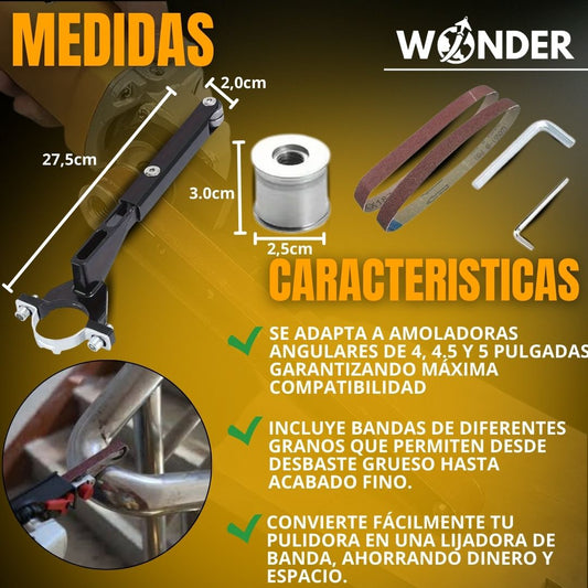 ADAPTADOR DE LIJA EN BANDA PARA PULIDORA |IRWIN TOOLS®|