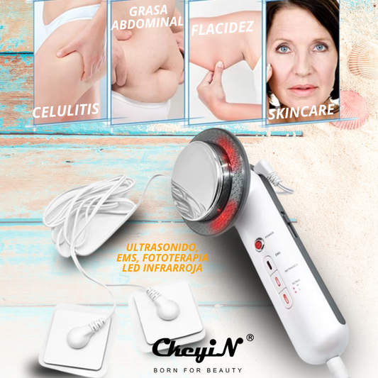 MASAJEADOR FACIAL Y CORPORAL INFRARROJO - ULTRASÓNICO 3 EN 1 | CkeyiN®