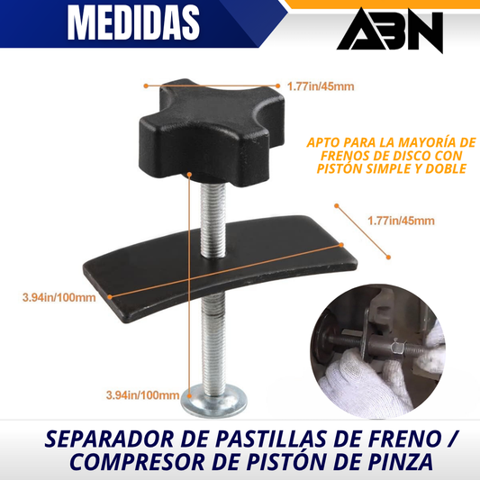 SEPARADOR Y COMPRESOR DE PASTILLAS DE FRENO DE DISCO | ABN®
