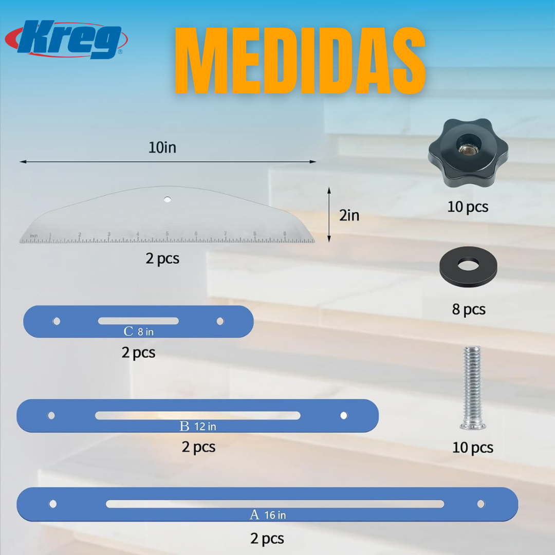 MEDIDOR DE BANDA Y HUELLA DE ESCALERA | KREG®