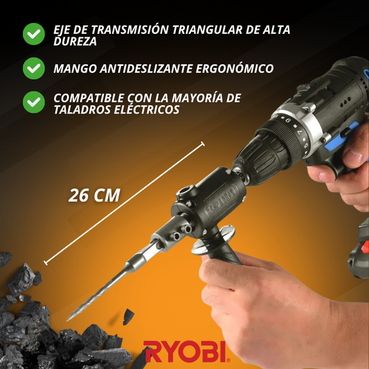 ADAPTADOR ROTOMARTILLO PARA TALADRO ELÉCTRICO | RYOBI®