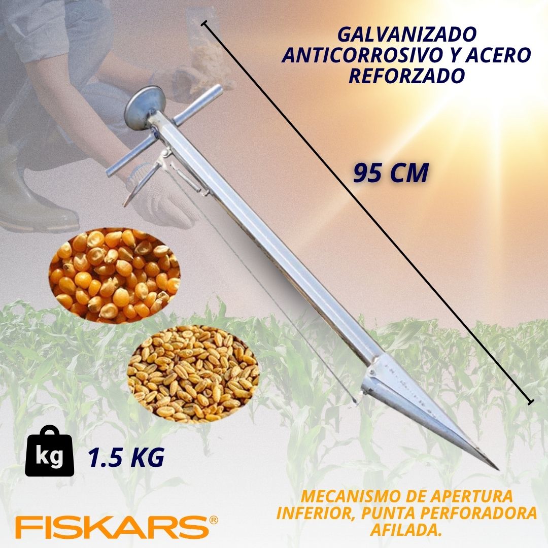 SEMBRADOR ERGONÓMICO Y MANUAL DE SEMILLAS FISKARS®
