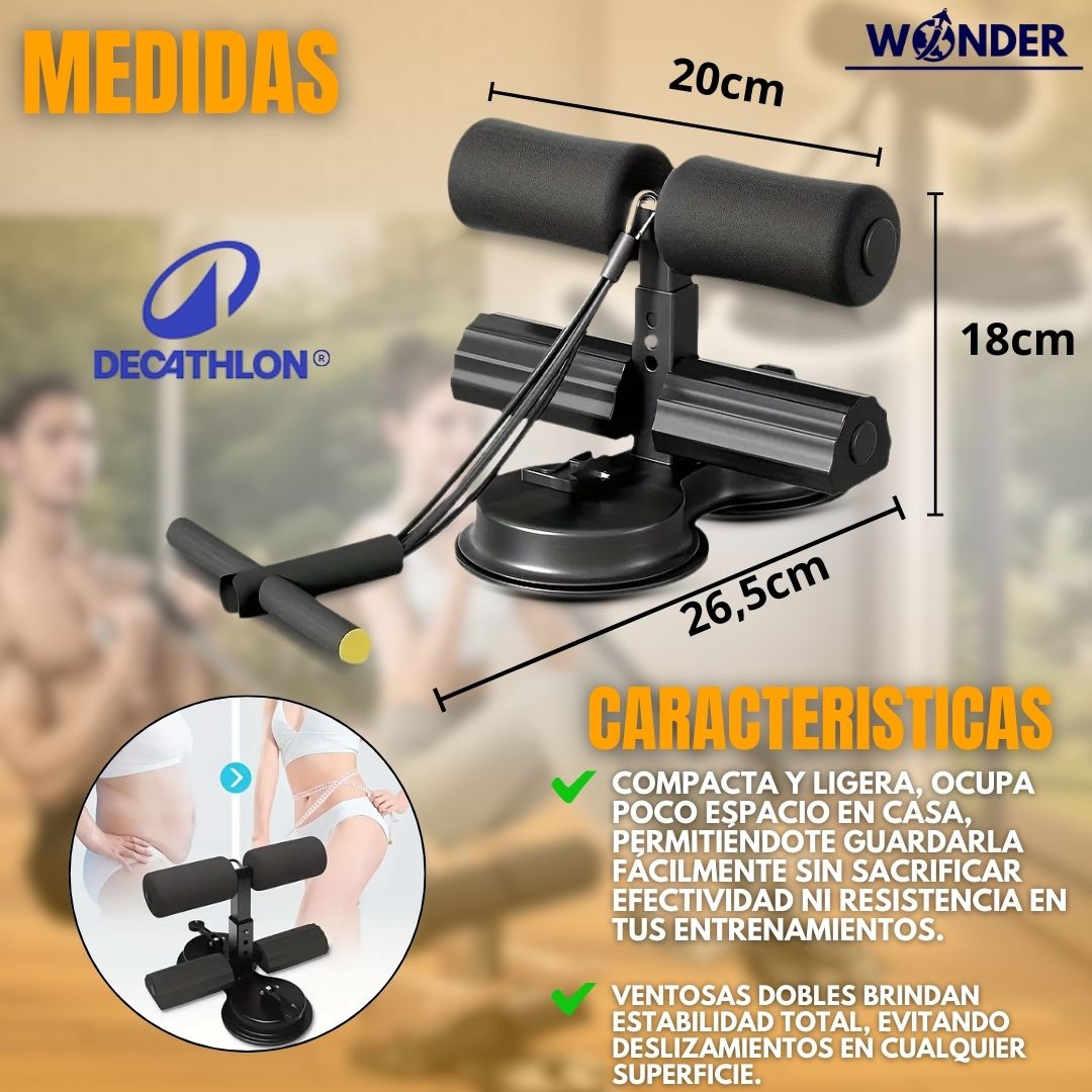 BARRA DE ABDOMINALES CON VENTOSA PROFESIONAL |DECATHLON®|