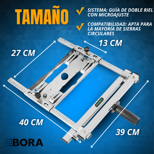 GUÍA DE CORTE AJUSTABLE PARA SIERRA CIRCULAR | BORA®