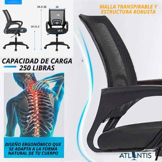 SILLA ERGONOMICA DE OFICINA ATLANTIS®