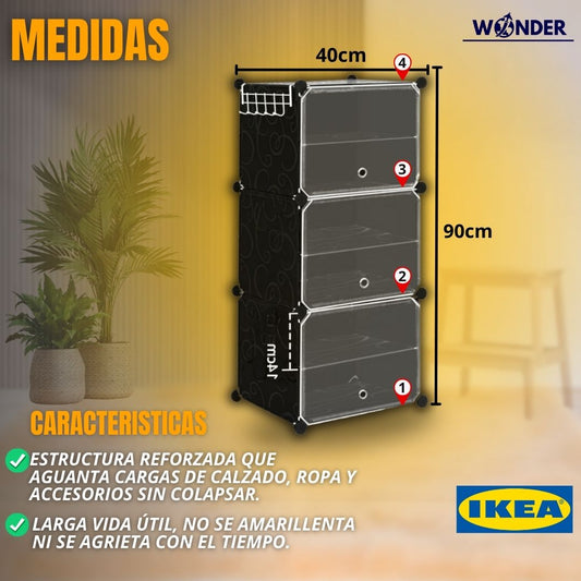 ORGANIZADOR 1 FILA 4 NIVELES IKEA®|