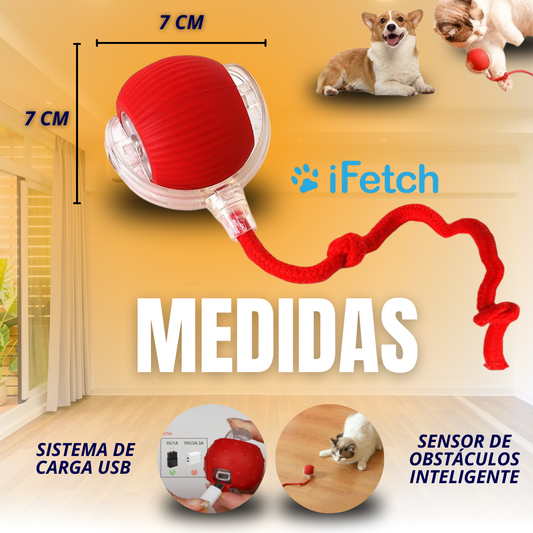 PELOTA INTERACTIVA DE MOVIMIENTO AUTOMÁTICO PARA MASCOTAS IFETCH®