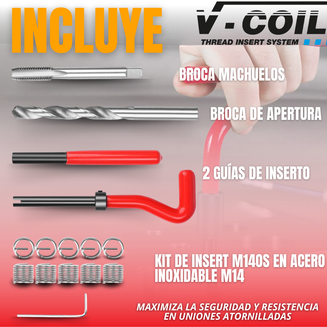 KIT REPARACIÓN DE ROSCAS M14 | V-COIL®