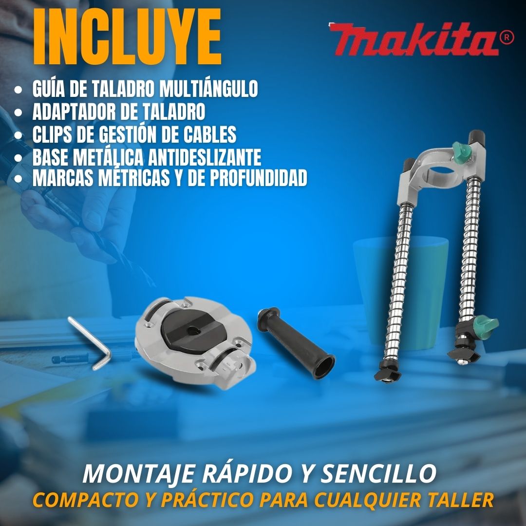 GUIA DE PERFORACION CON ANGULO 45°|MAKITA®|