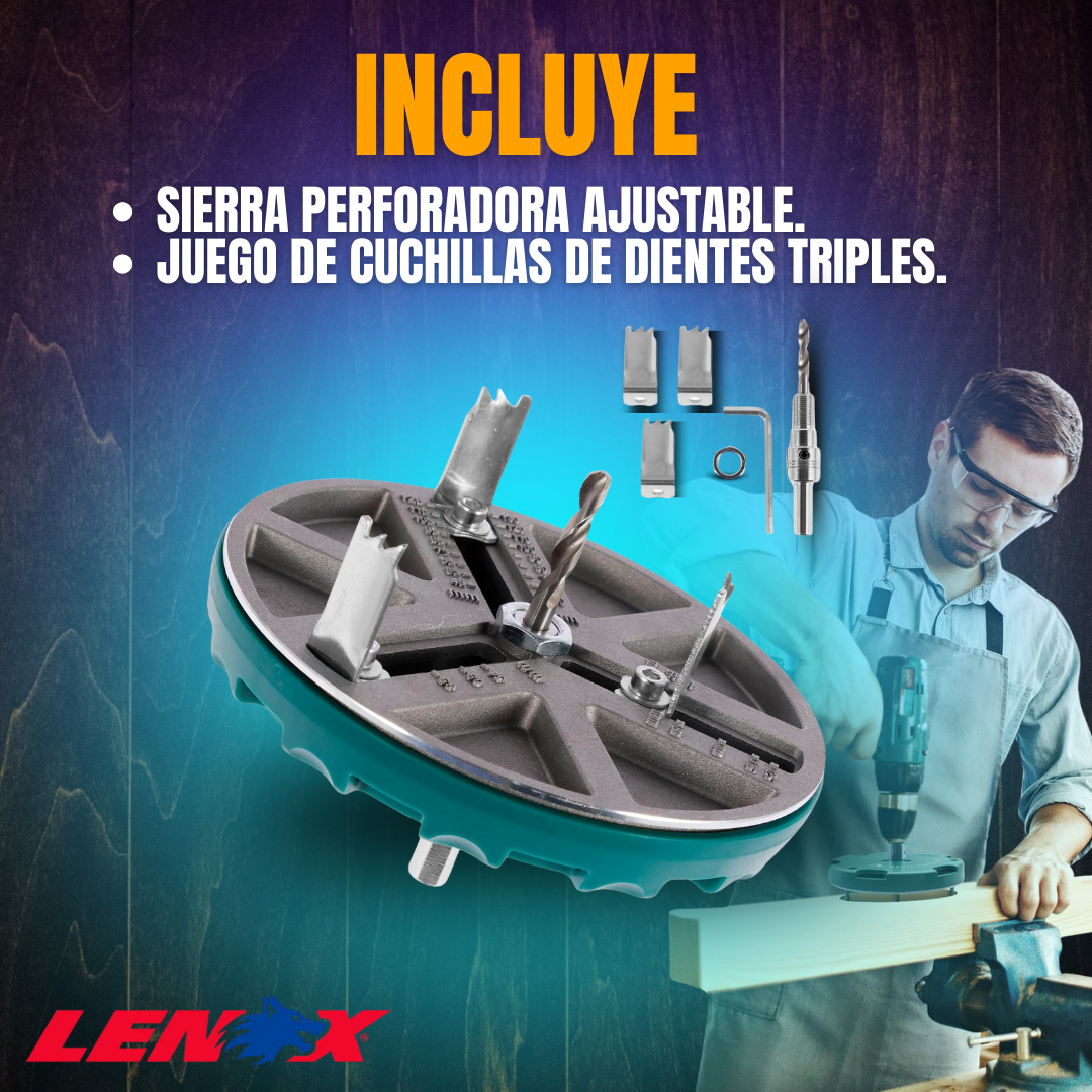 BROCA PERFORADORA CIRCULAR AJUSTABLE LENOX®