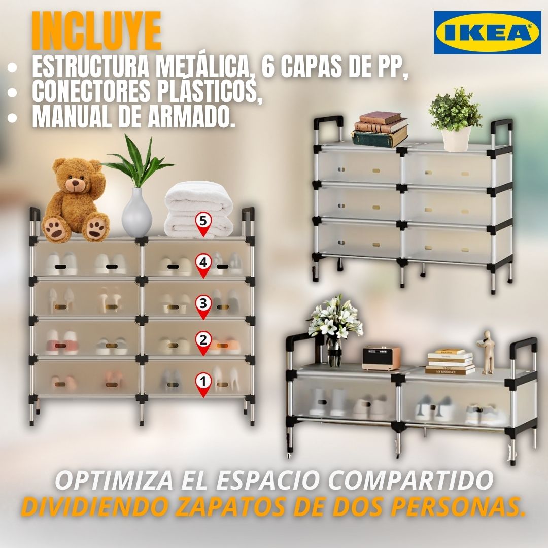 ZAPATERO 2 FILAS 5 NIVELES |IKEA®|