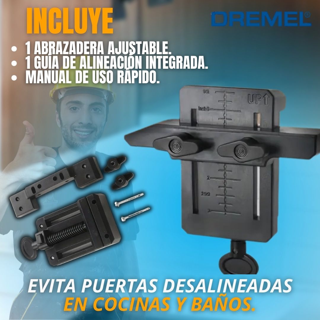 ABRAZADERA DE INTALACION DE PUERTAS DE GABINETE |DREMEL®|